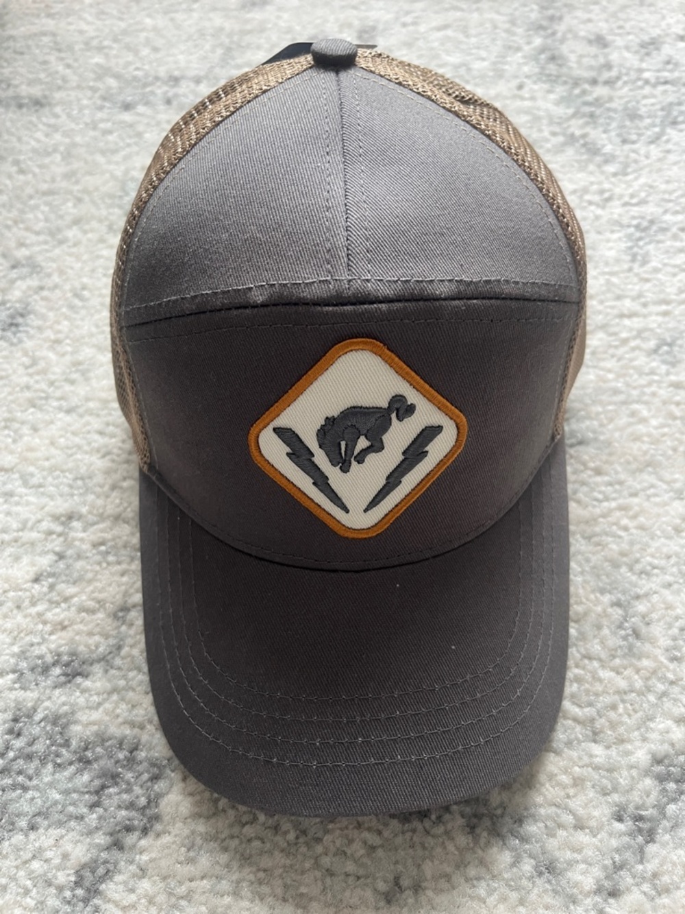 Ford Gray and Brown Trucker Hat with Patch